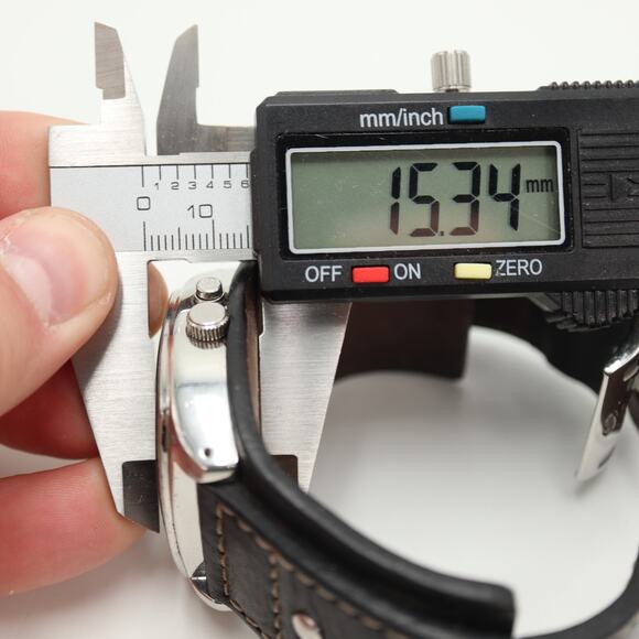 Fossil Kaleido Mens Red Orange Color Change 41mm Watch Black Leather New Battery - Picture 6 of 16